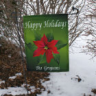 Poinsettia Holiday Garden Flag